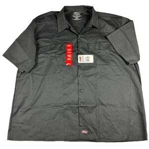 NWT Dickies Short Sleeve Essential Work Shirt Men's Size 3XL Black Temp Control